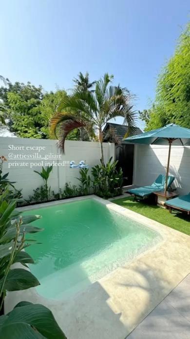 Atties Villa Gili Air Esterno foto