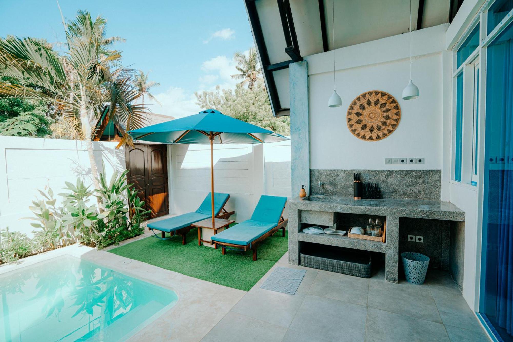Atties Villa Gili Air Esterno foto